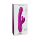 Jimmyjane Touch-Me Pro Rabbit Vibrator Pink packaging showcasing its unique design and features for blended stimulation.