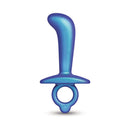 b-Vibe Butties Thumb Silicone Prostate Plug in blue silicone with ergonomic design for precise stimulation.