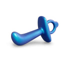 b-Vibe Butties Thumb Silicone Prostate Plug in blue silicone, designed for ergonomic comfort and targeted stimulation.