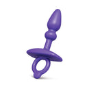b-Vibe Butties Dart Silicone Anal Plug in vibrant purple, designed for beginner-friendly internal stimulation.