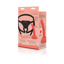 b-Vibe Beginners Strap-On Harness Set with 5 inch Dildo Peg packaging showing harness and dildo components.