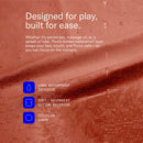 Dame Thro Waterproof Sex Blanket Copper features a waterproof interior and soft cotton exterior for mess-free intimacy.