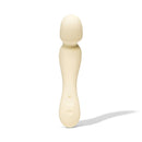Dame Min Mini Wand Vibrator Butter in cream color, compact design for powerful vibrations.