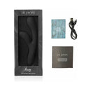Je Joue Hera Flex Dual Rabbit Vibrator Black packaging with instructions and USB charger