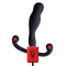 Aneros Eupho Syn V Vibrating Prostate Stimulator in sleek black silicone design with red accents.