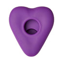 Banana Pants Kissi Strap-On Stimulation Cushion Purple in heart shape, designed for optimal comfort and stimulation.