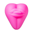 Banana Pants Kissi Strap-On Stimulation Cushion Hot Pink with a playful mouth design in hot pink silicone.