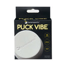 Banana Pants Puck Vibe Remote Control Vibrator White Black packaging featuring 10 speeds and remote control functionality.