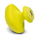 Dame Fin 2.0 Finger Vibrator Citrus, bright yellow finger vibrator designed for powerful and precise vibrations.