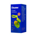 Dame Fin 2.0 Finger Vibrator Citrus packaging showcasing intuitive design and vibrant colors.