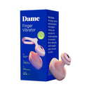 Dame Fin 2.0 Finger Vibrator Quartz packaging with product details and design.