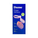 Dame Fin 2.0 Finger Vibrator Quartz packaging featuring a sleek design and user-friendly features.