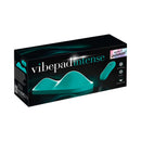 Vibepad Intense Dual Zone Hands Free Vibrator packaging showcasing ergonomic design and powerful stimulation features.