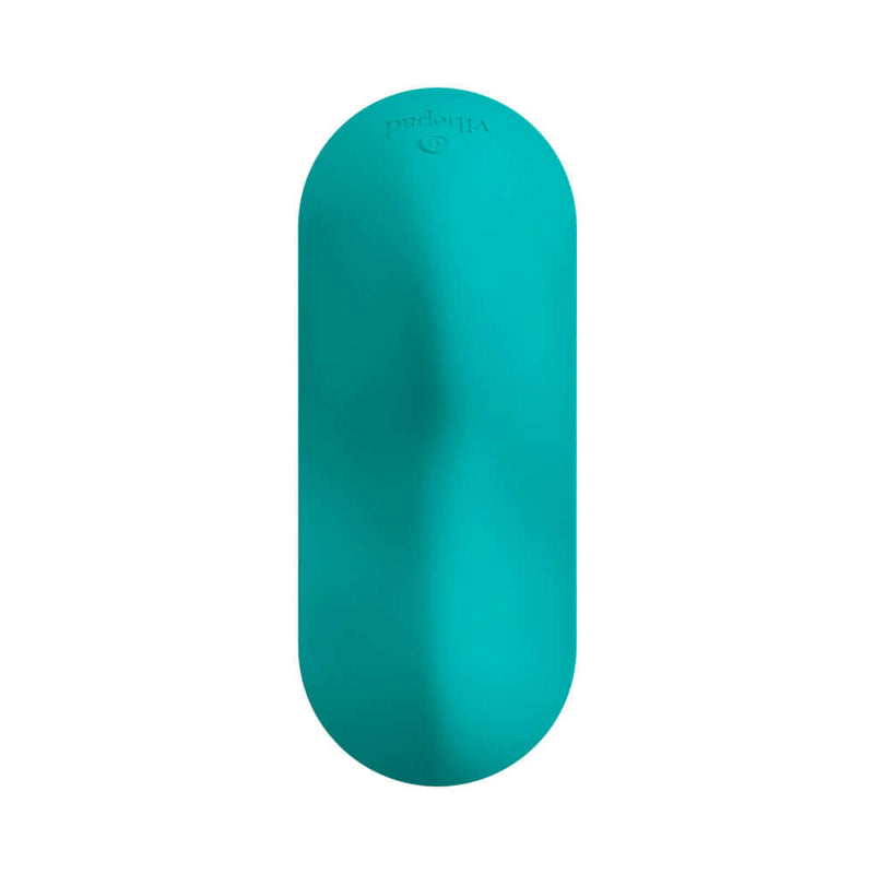 Vibepad Intense Dual Zone Hands Free Vibrator in teal, designed for hands-free pleasure and full-body sensations.