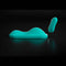 Vibepad Intense Dual Zone Hands Free Vibrator in vibrant teal color with a remote control, designed for hands-free pleasure.