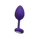 Luv Inc LP41 Luv Plug Large Vibrating Anal Plug Purple, designed for pleasure with a powerful vibrating core.