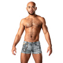 Male Power The Matchmaker Mini Short Denim Print S model showcasing a playful denim print style.