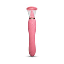 Le Wand Lick Double Ended Massager in pink, a luxury rechargeable vibrator for versatile pleasure.