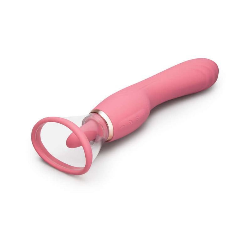 Le Wand Lick Double Ended Massager in pink color, designed for versatile pleasure and luxury experience.