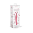 Le Wand Lick Double Ended Massager packaging showcasing its features and design in a pink color.