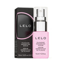 LELO Pleasure Enhancing Serum 0.5 Oz in pink bottle with sleek packaging, designed for enhanced pleasure and sensitivity.