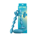 Luv Inc Gr41 Grooved Ring Luv Beads Metallic Blue product image featuring ergonomic design and grooved texture.