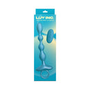 Luv Inc Gr41 Grooved Ring Luv Beads Metallic Blue packaging showcasing its unique design and vibe control.