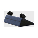 Liberator Black Label Wedge 24 Inch Sex Position Pillow Blue with adjustable restraints for enhanced support.