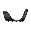 Forto F-45 Textured Bridge Cocksling Black side view showcasing its ergonomic design and textured features for enhanced pleasure.