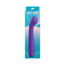 Luv Inc GS17 G-Spot Luv Vibe Dark Purple in packaging showcasing its curved tip and ball-shaped head.