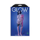 Fantasy Lingerie Glow-in-the-Dark Bodystocking Dress Queen packaging showcasing the glowing bodystocking dress.
