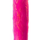 Adam & Eve The Squiggler Dual Density Gyrating Dildo showcased in vibrant pink silicone texture.