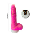 Adam & Eve The Squiggler Dual Density Gyrating Dildo in vibrant pink color with control button for multiple functions.