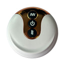 Control panel for Adam & Eve The Squiggler Dual Density Gyrating Dildo with power and function buttons.