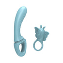 Adam & Eve Couples Butterfly Play Set Rabbit Vibrator showing rabbit-style vibe and butterfly clitoral stimulator.
