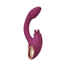 Adam & Eve Rose Gold Clit Tickler Dual Stimulating Vibrator showcasing its unique design and dual stimulation features.