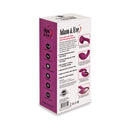Adam & Eve Rose Gold Clit Tickler Dual Stimulating Vibrator product packaging showcasing features and details.