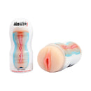 Adam & Eve Dual Entry 2-in-1 Stroker packaged, showcasing dual openings for vaginal and anal pleasure.