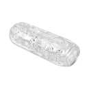Adam & Eve Adam's Crystal Trio Stroker Set textured clear stroker with raised ribbing for unique sensations.