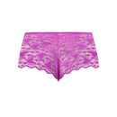 Magic Silk Butterfly Fantasies Boy Short Neon Purple L/XL in vibrant lace design.