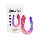 Adam & Eve Sunset Dreams Double Dong in ombre colors, ideal for couples' G-spot and P-spot pleasure.