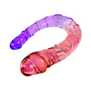 Adam & Eve Sunset Dreams Double Dong showcasing its dual-ended design with realistic phallic heads for enhanced pleasure.