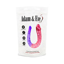 Adam & Eve Sunset Dreams Double Dong in ombré packaging, featuring different-sized tips for enhanced pleasure.