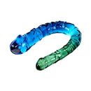 Adam & Eve Sensual Seaside Dreams Double Dong with blue and green hues for shared or solo play.
