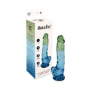 Adam & Eve Seaside Dreams 8.5 Inch Realistic Dildo with ombré finish and suction cup packaging.
