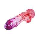 Adam & Eve Sunset Dreams Realistic Dildo 9.5 Inch with ombré finish in purple and pink design.