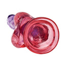 Adam & Eve Sunset Dreams Realistic Dildo 9.5 Inch in striking ombré colors, featuring a phallic head and realistic balls.