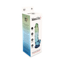 Adam & Eve Seaside Dreams 9.5 Inch Realistic Dildo packaging with ocean-inspired color and detailed features.