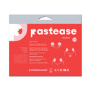 Pastease Black Disco Ball Heart Gold Chains Pasties packaging with application instructions and hypoallergenic details.