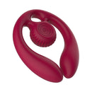 SVibe Snail GIZI Duo Couples Stimulator Burgundy, a dual couples toy designed for shared pleasure and stimulation.
